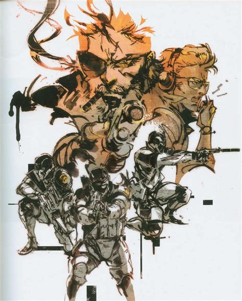 metal gear solid art box|yoji shinkawa metal gear art.